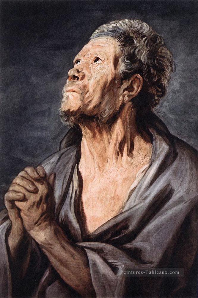 Un apôtre flamand Baroque Jacob Jordaens Peintures à l'huile